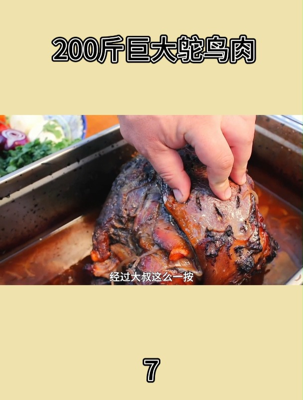 200斤巨大鸵鸟肉7