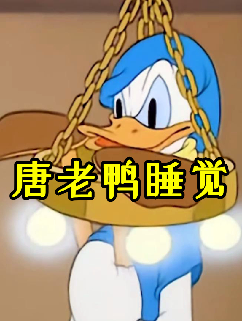搞笑动画唐老鸭睡觉被闹