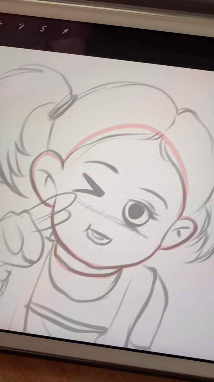 可爱卡通情侣头像 板绘过程