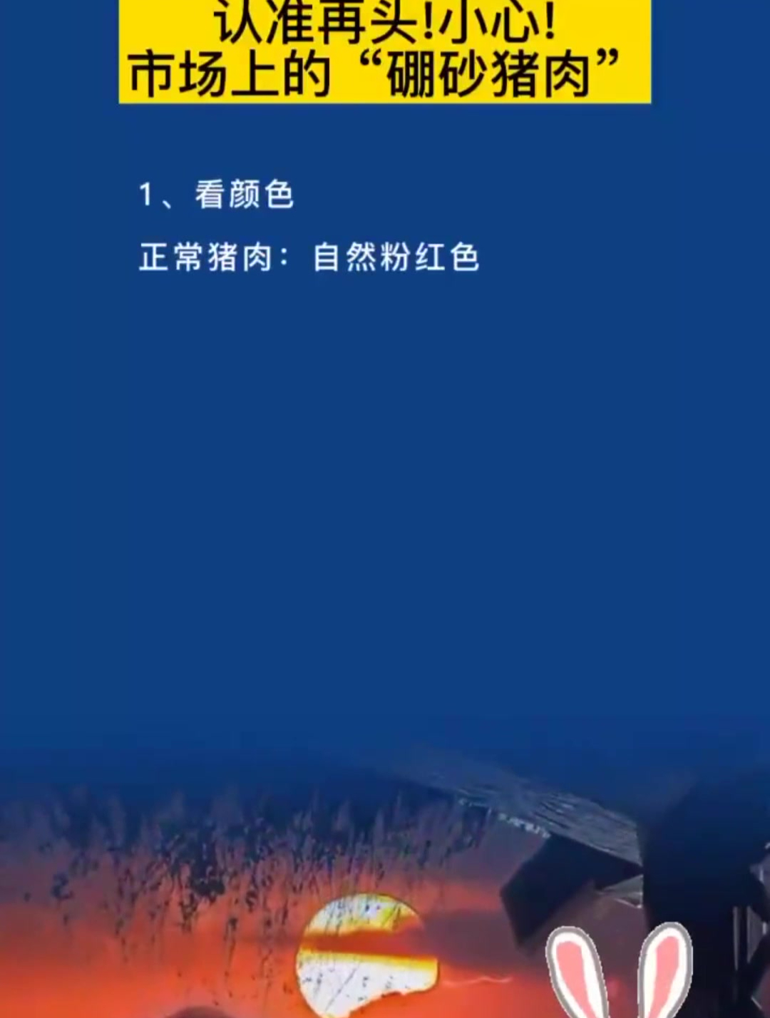 肉联厂工程师透露的,把握好这几点,轻松买到好猪肉!