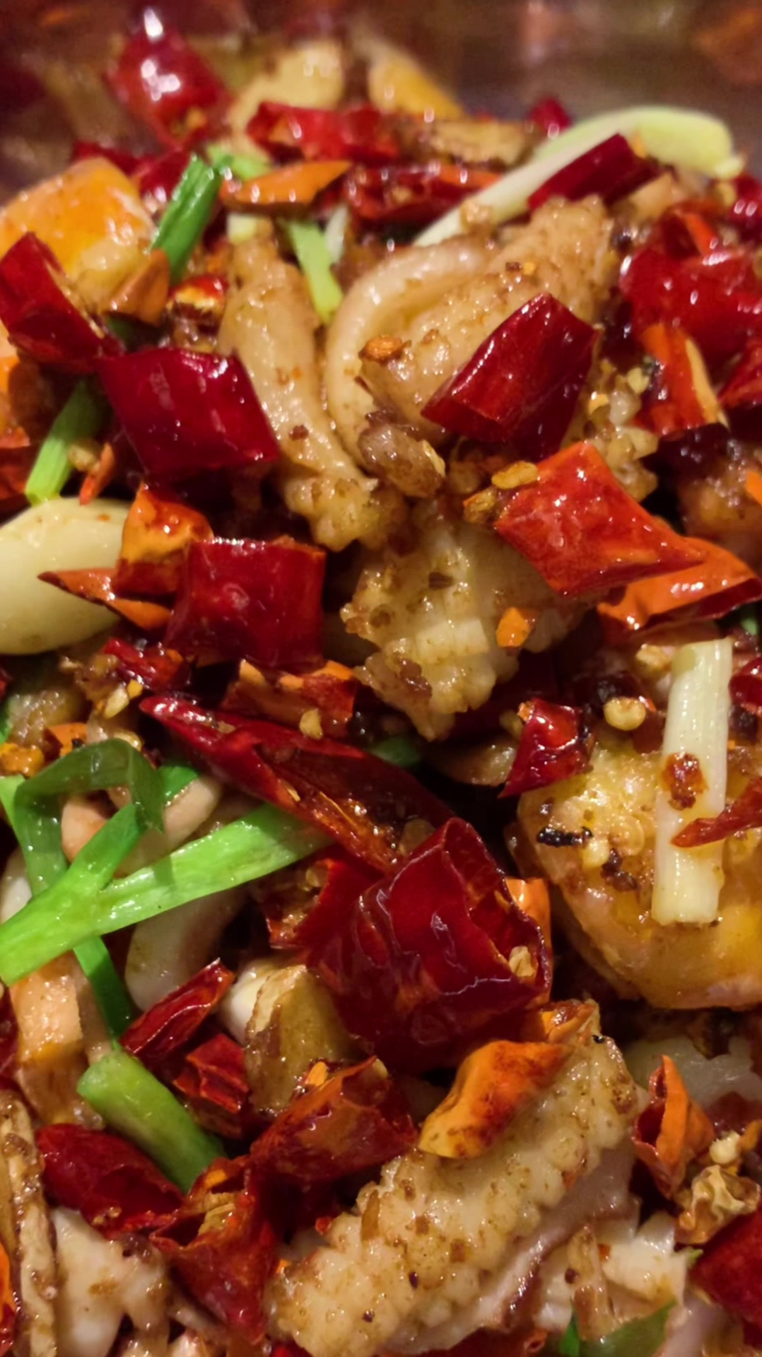 香辣鱿鱼虾,鲜香爽口,太美味了