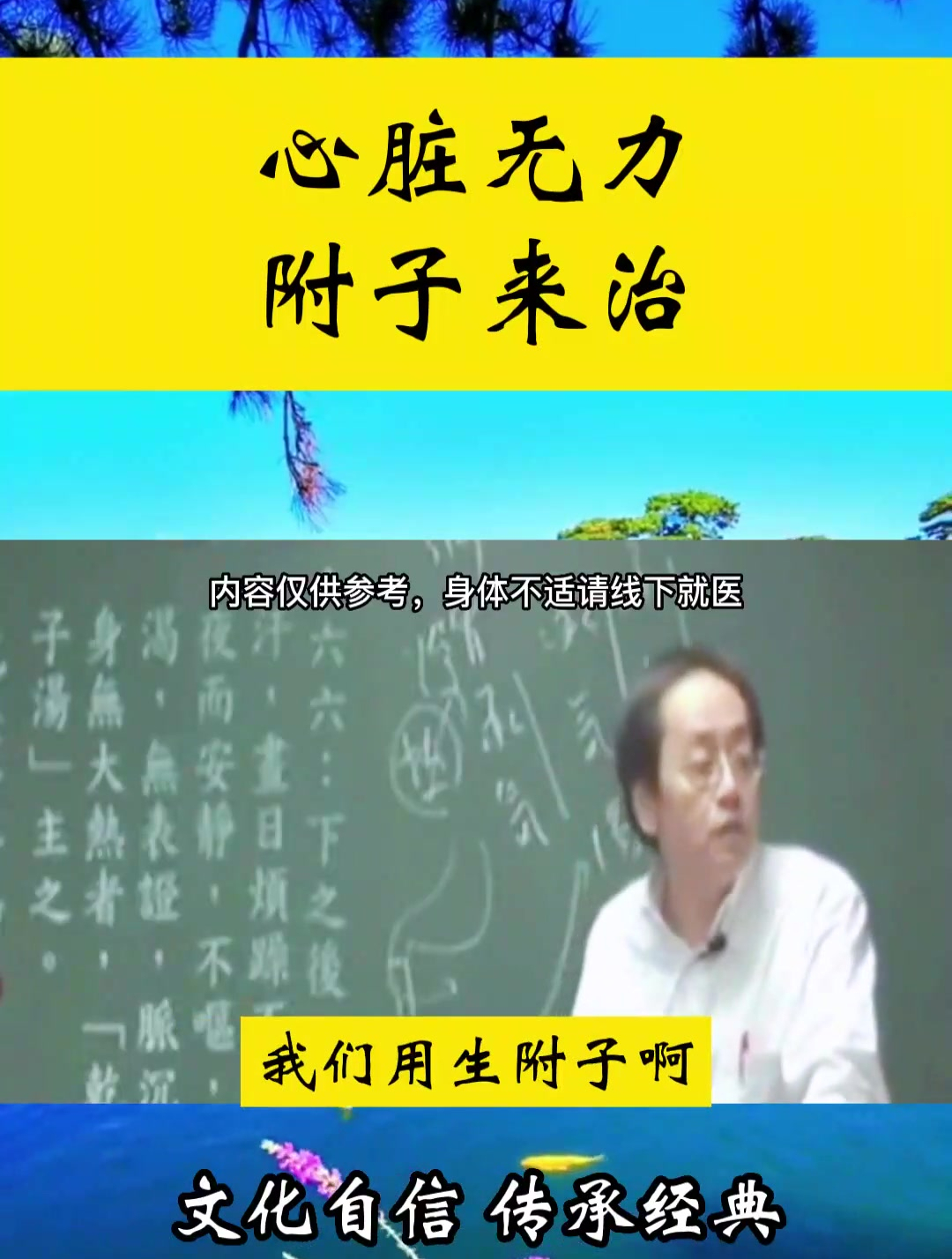 中医鬼才倪海厦:生附子跟熟附子,两个功效是有区别的!