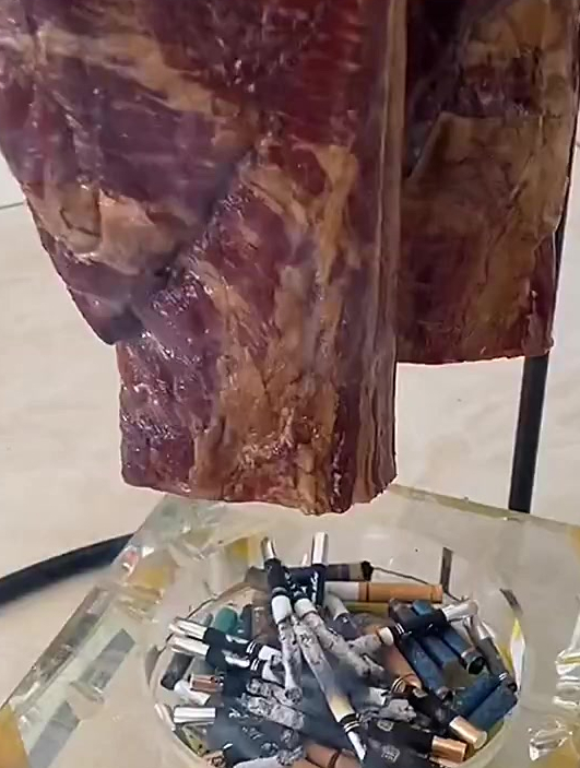 搞笑配音:今天做两条熏肉,孝敬我老丈人