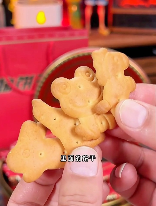怀旧黄油饼干,趣味动物造型