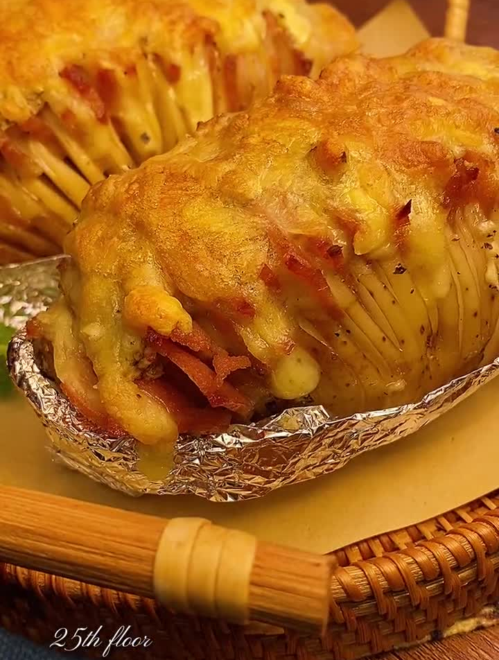2个土豆就能做出法式大餐 风琴土豆快去试试吧,外焦里糯