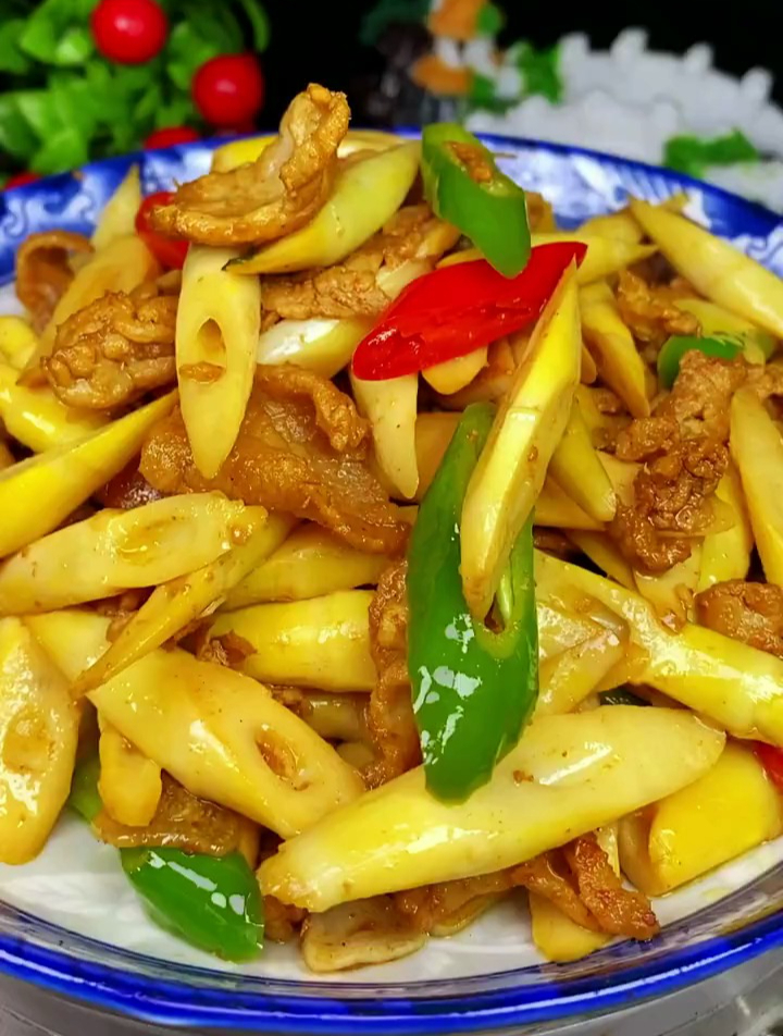 分享竹笋炒肉做法