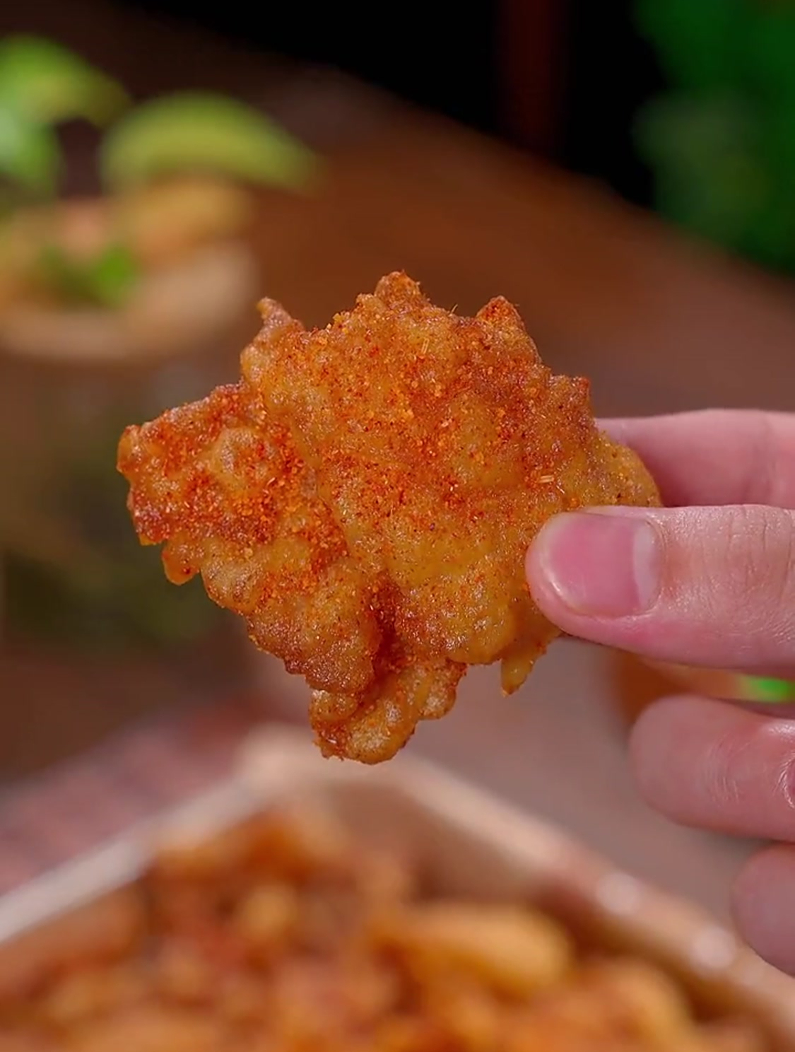 这道椒盐酥肉,外脆里嫩,回味无穷,你们一定要试试