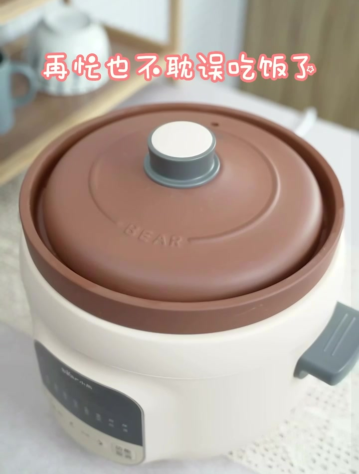 煲汤想要营养不油腻认准小熊家紫砂电炖锅