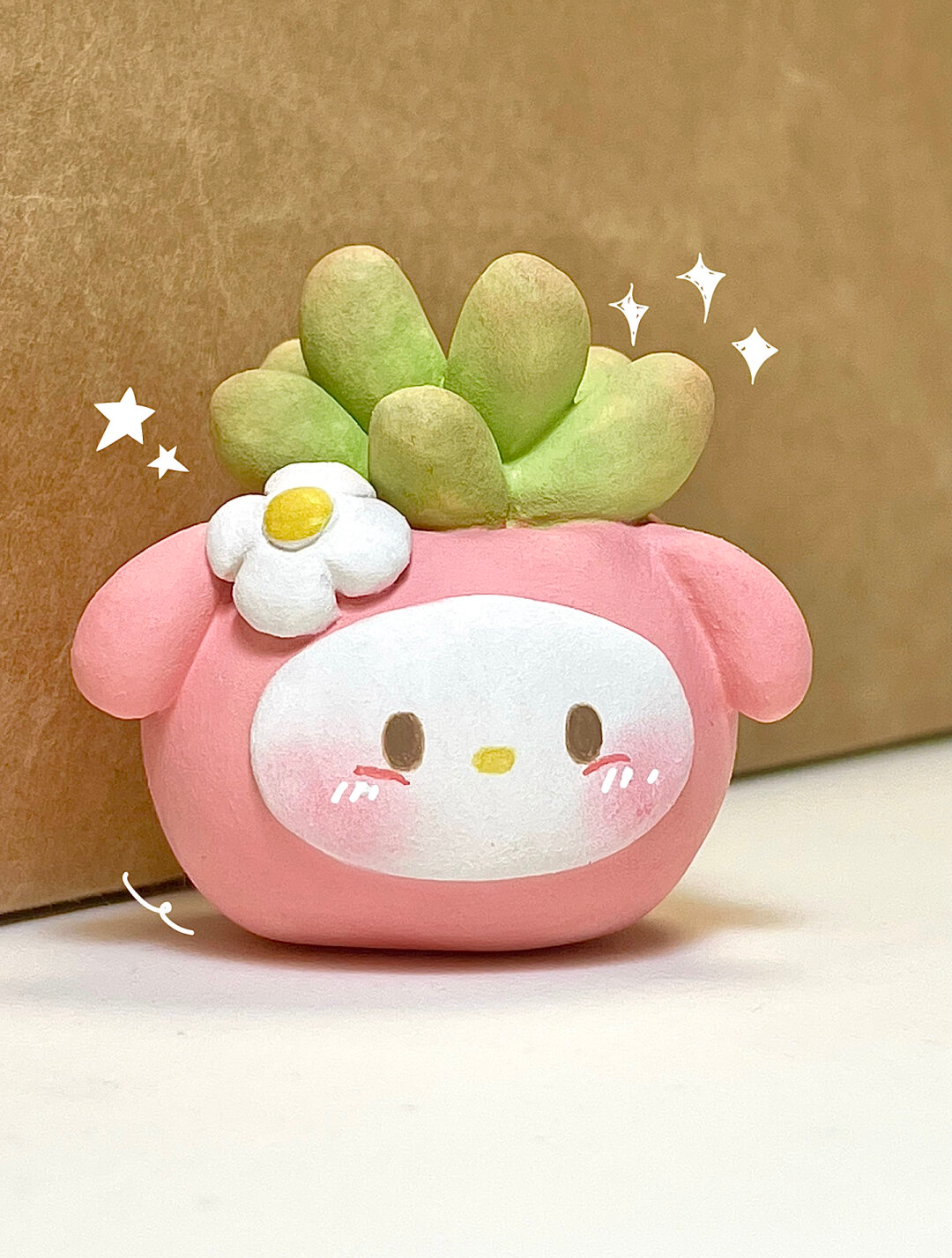 「粘土教程」节日快乐!捏一盆多肉给老师