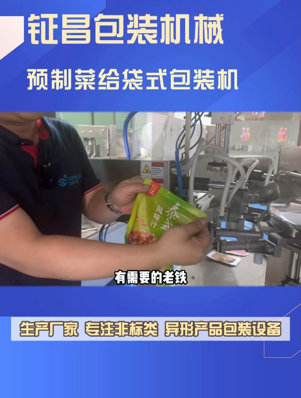 袋式包装机源头工厂,广东包装机厂家展示预制菜给袋式包装机