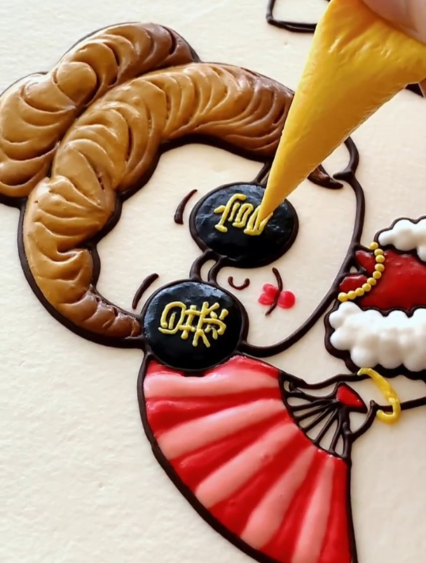 暴富 手绘蛋糕 你喜不喜欢!