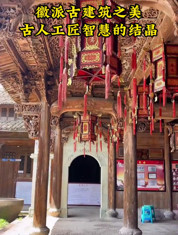 徽派古建筑之所以美丽,是因为它凝结了古人工匠的智慧结晶