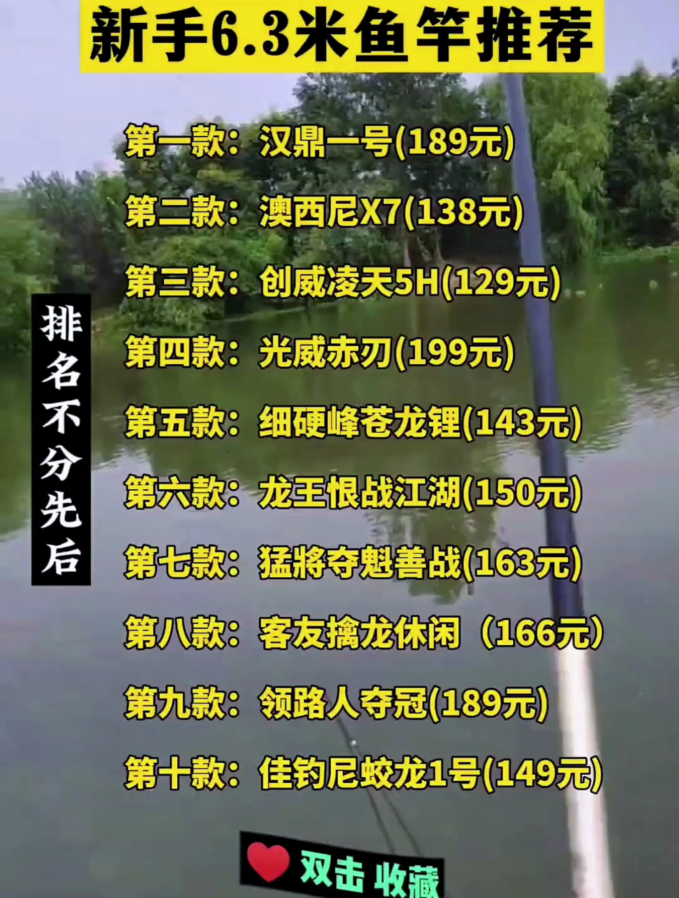 新手怎么选择鱼竿?这几款有你在用的嘛!