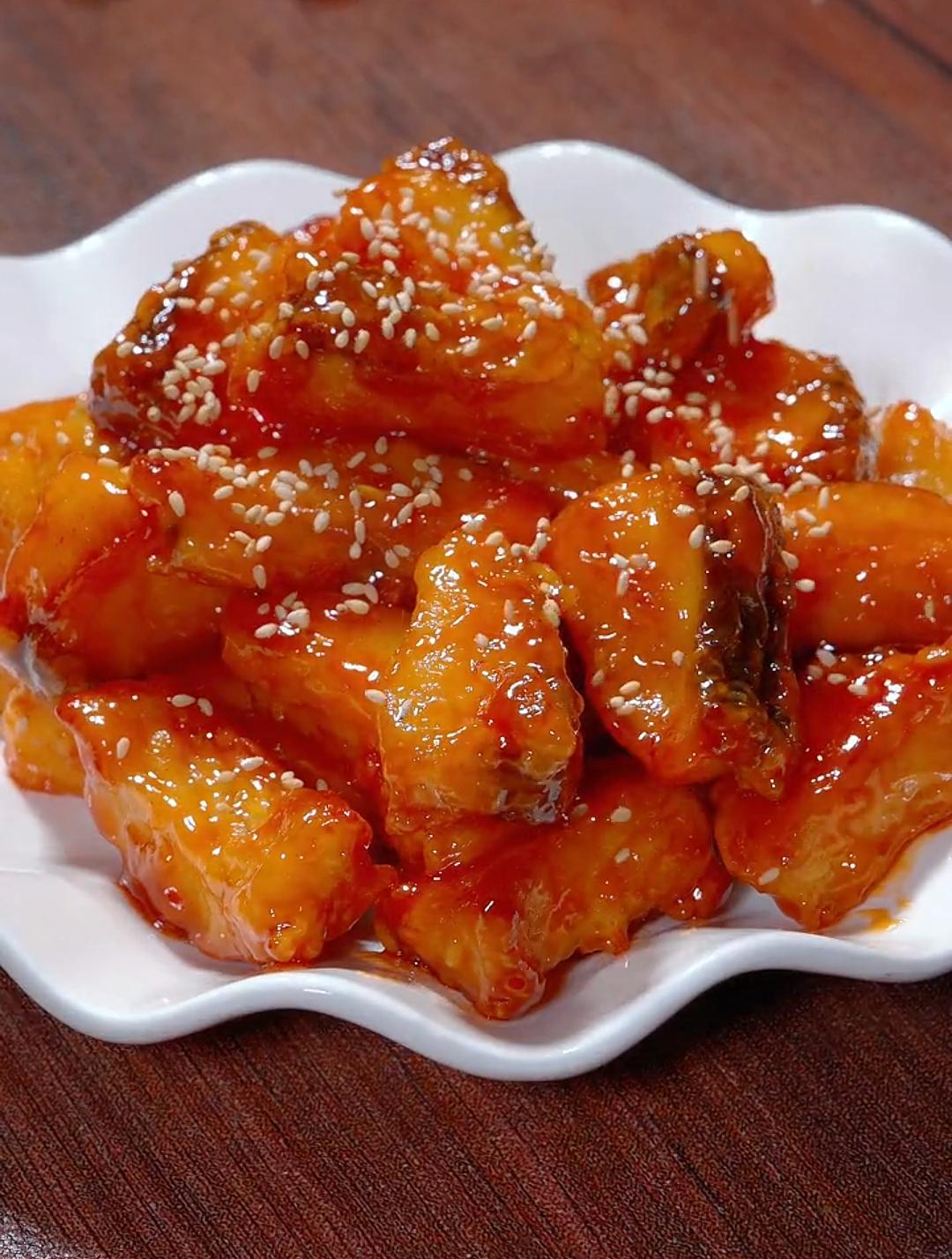 糖醋鱼块做法简单,酸甜可口