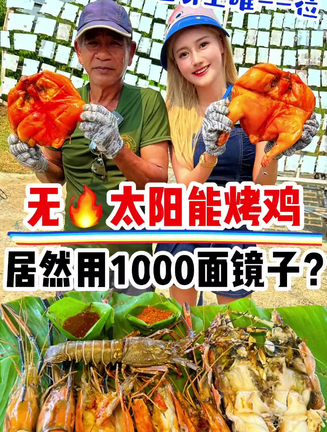 镜子居然能把鸡给烤熟 太阳烤鸡你们听过没有
