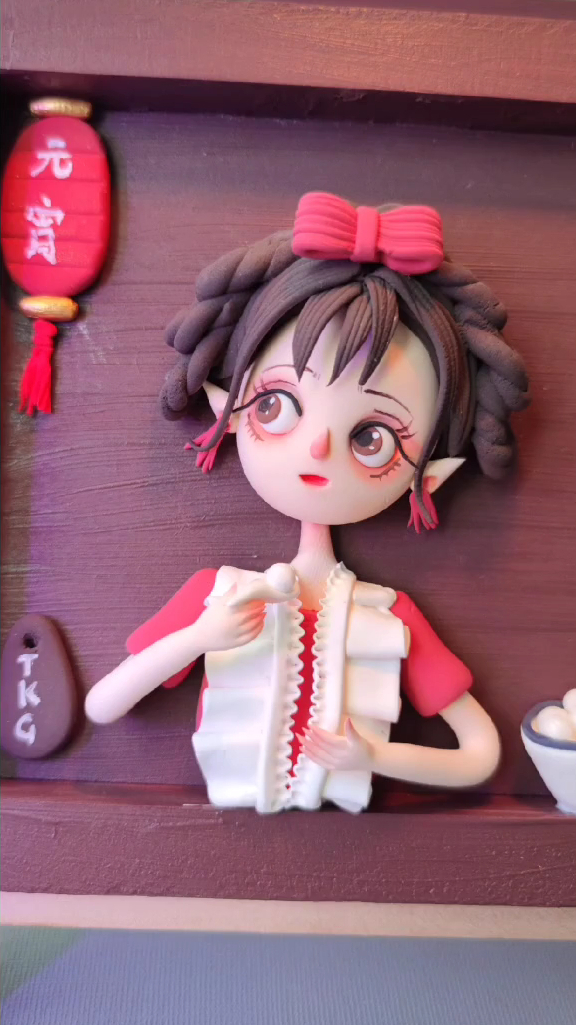 吃汤圆的小可爱,你们喜欢吗?黏土教程