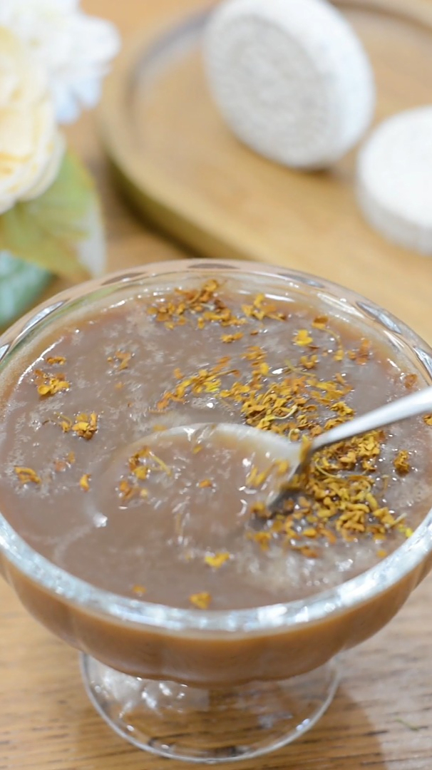 好吃的红豆陈皮汤,细腻滑爽,喝完后唇齿留香!