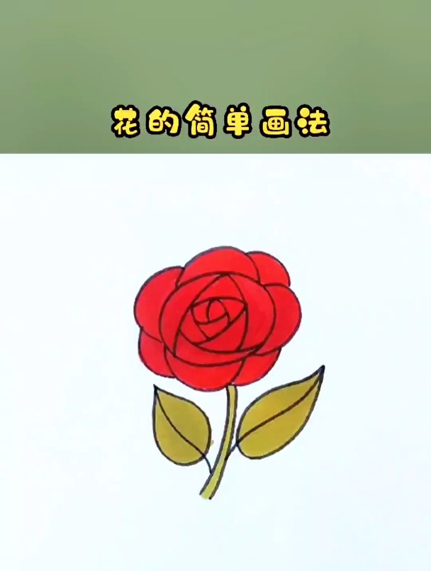 花朵的简单画法,一看就会