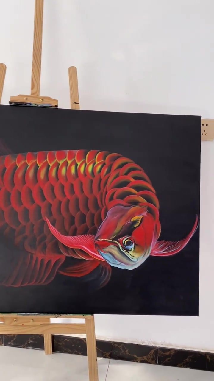 红龙鱼手绘,不知道好吃不