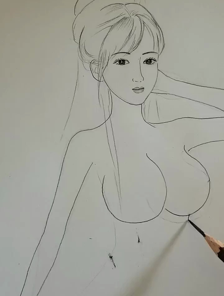 古风铅笔画 日常绘画