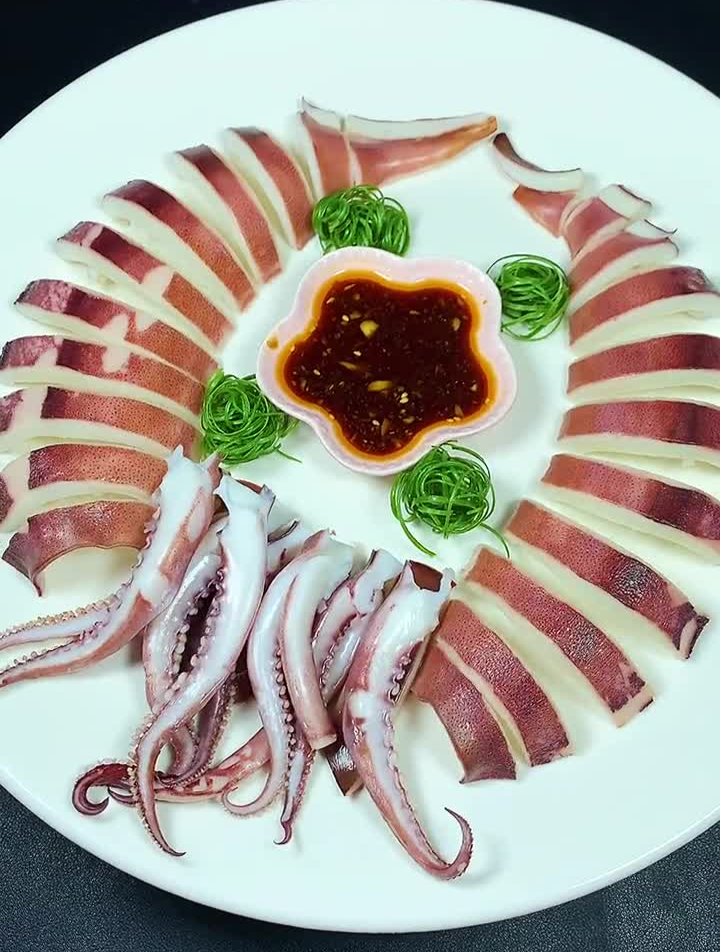 节日期间做一个白灼鱿鱼,简单又好吃