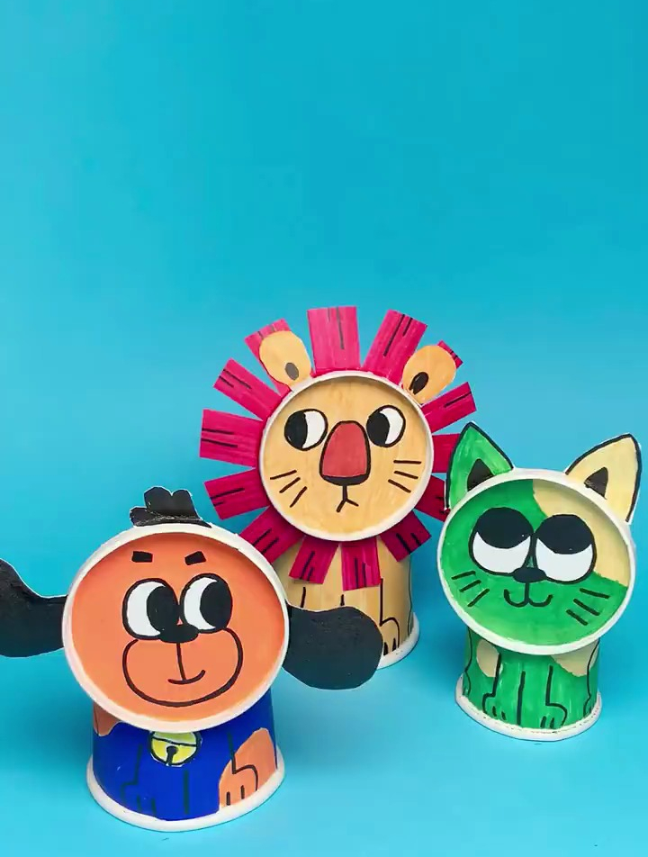 纸杯变废为宝,教你做小动物