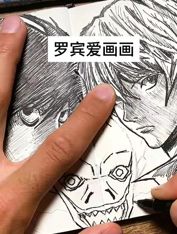 艺术绘画:画超酷的卡通动漫男性人物