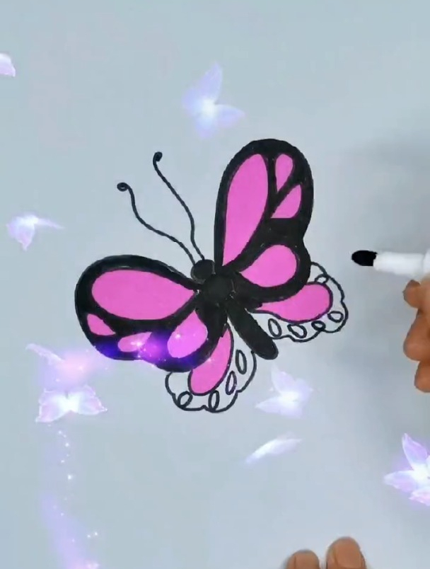 儿童简笔画教程:蝴蝶