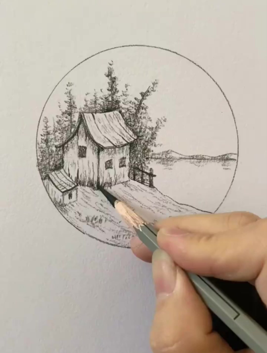 一起来画可爱的小房子吧,简单又好看!