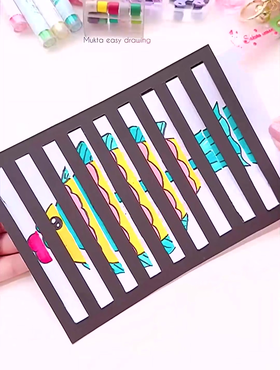 手工制作:手绘儿童彩色小鱼