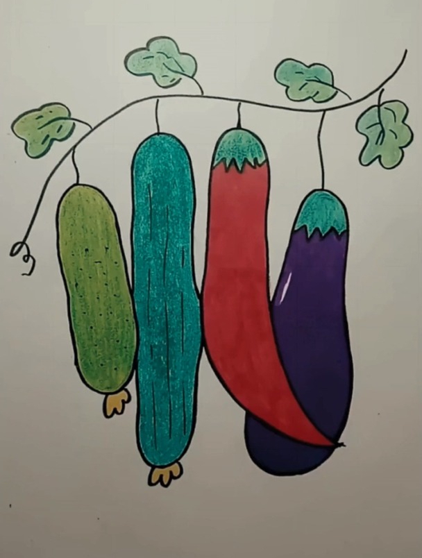 各种蔬菜简笔画