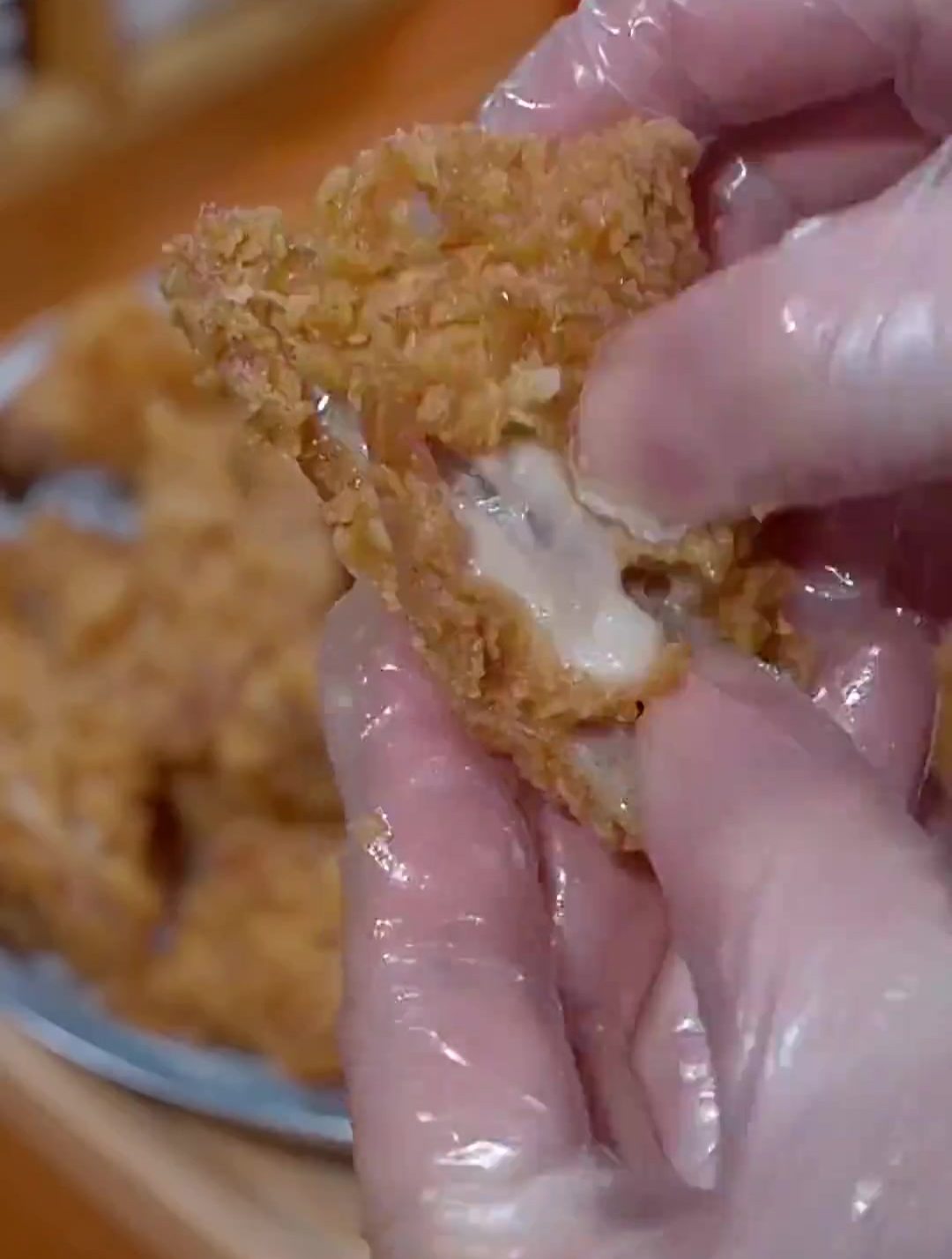 同样的方法还可以做炸鸡腿,鸡排,汉堡肉,鸡米花,鸡柳等等