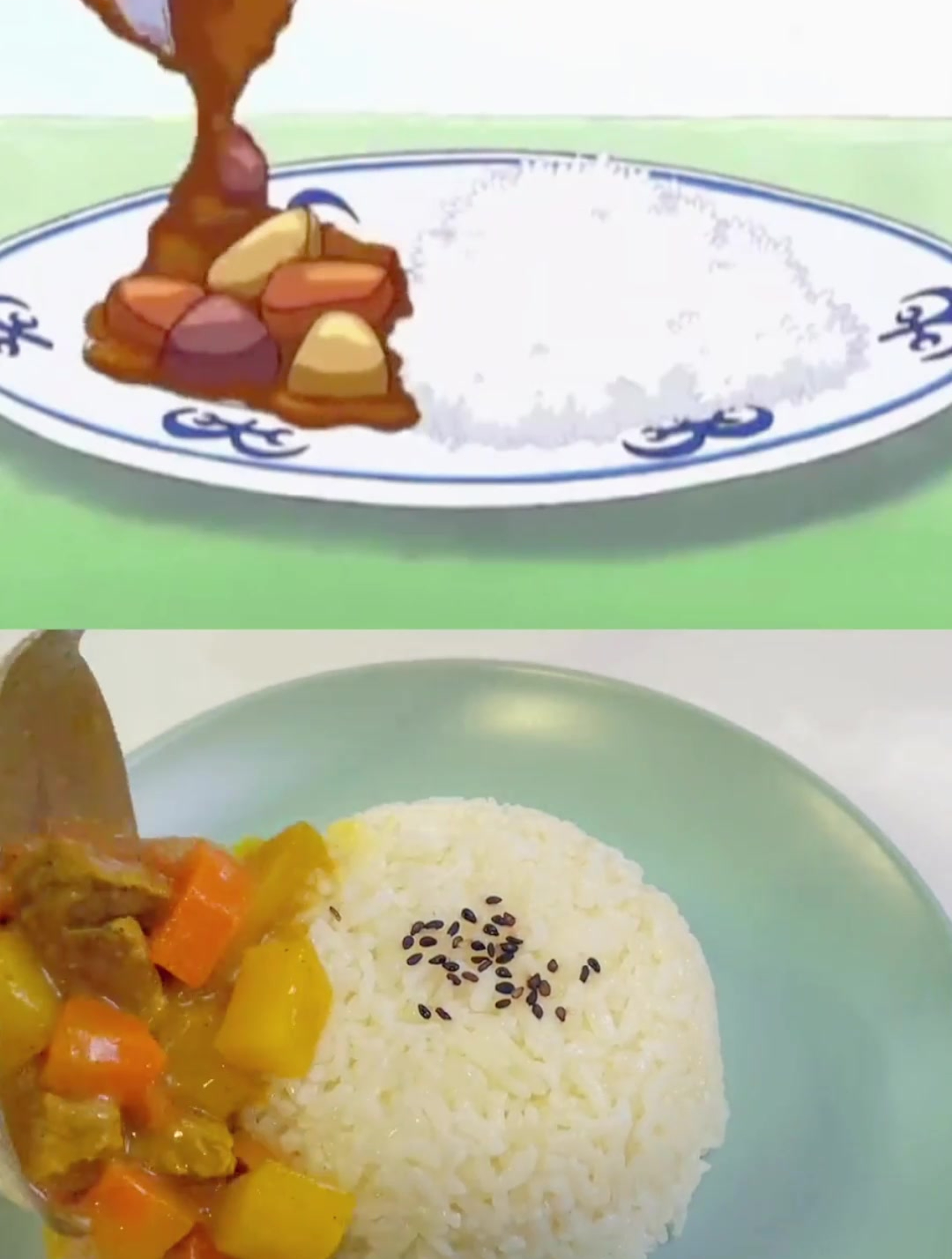 动漫美食 海军咖喱饭