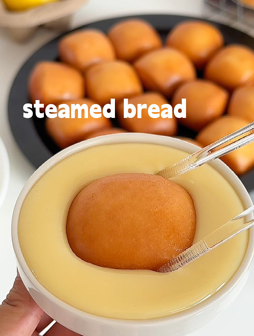 没有人能拒绝奶香炼乳小馒头|附炼乳做法!