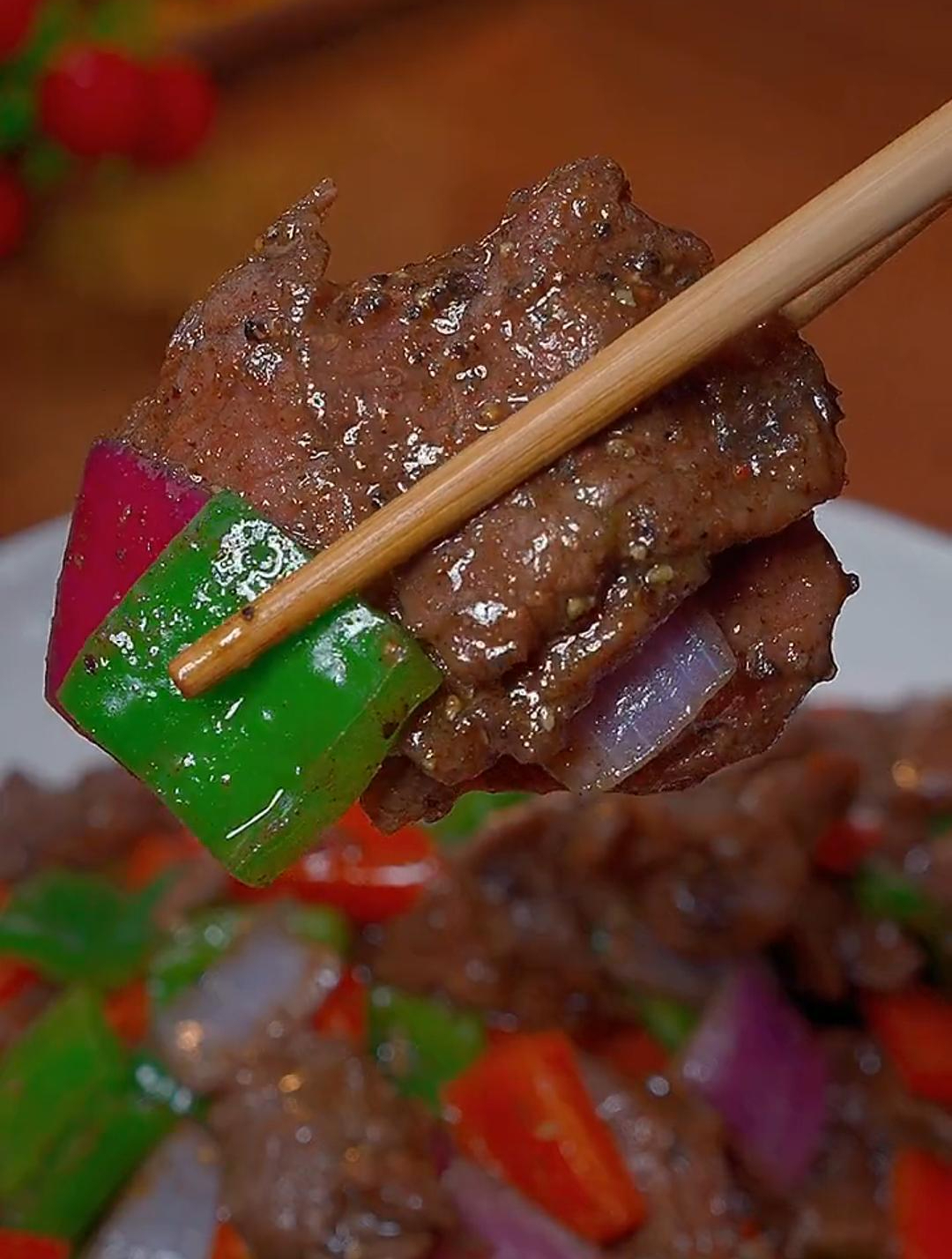 孩子特别爱吃西餐厅的黑椒牛肉,但我从不去外面买
