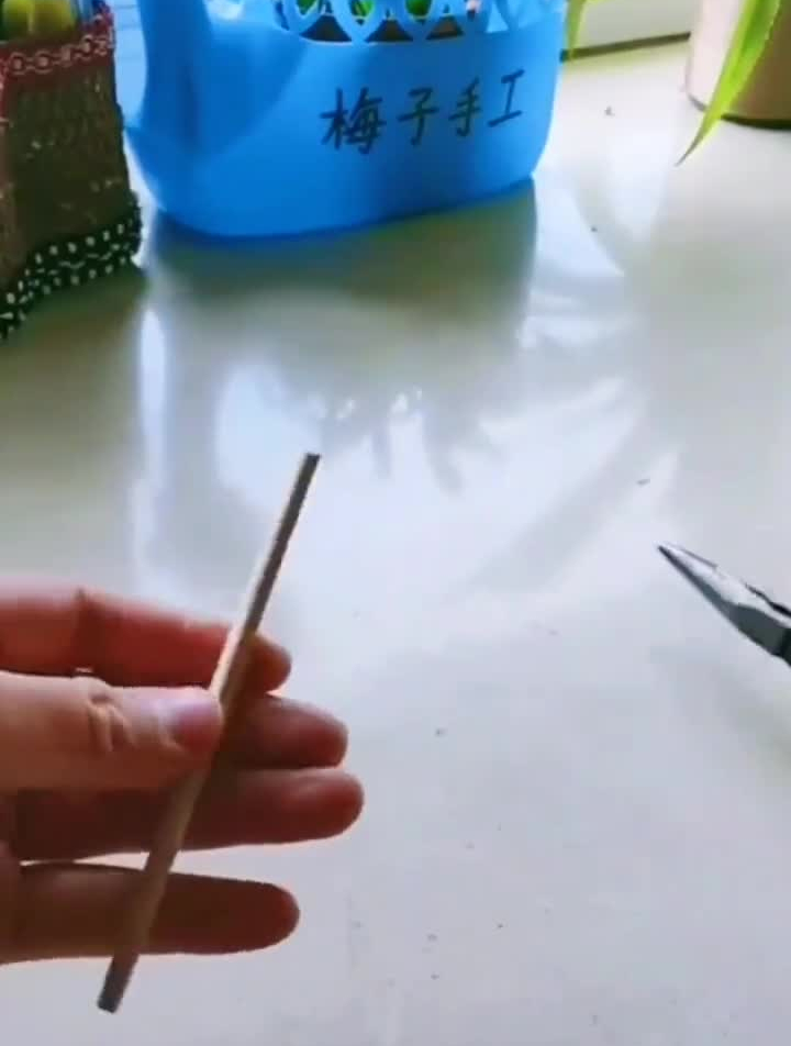 收集的一次性筷子总算派上用场了……变废为宝创意手工