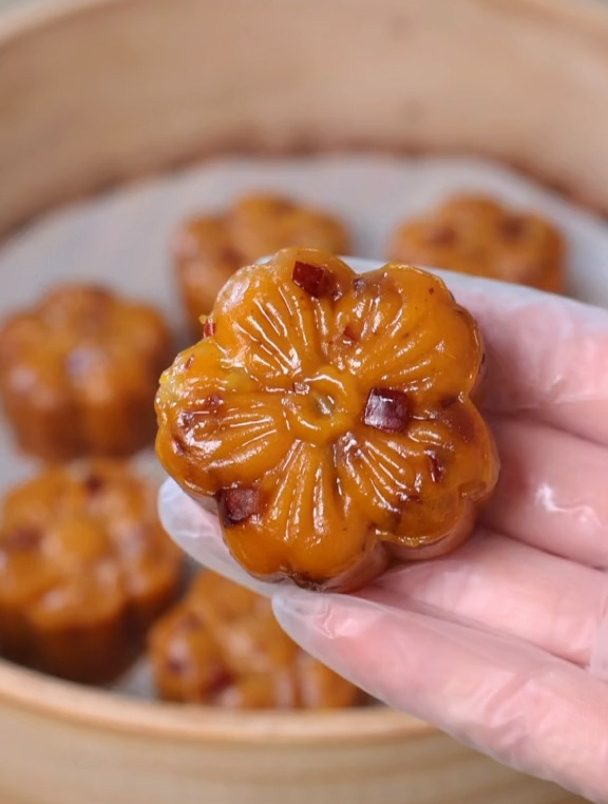 南瓜红枣糯米糕,做法简单,软糯香甜