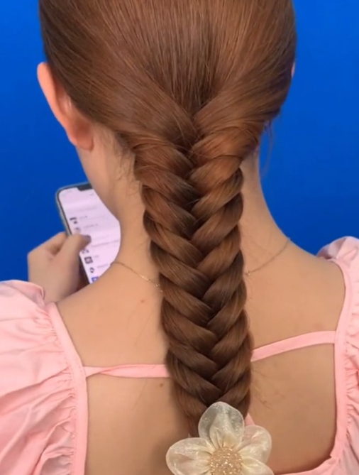 鱼骨辫编发教程!