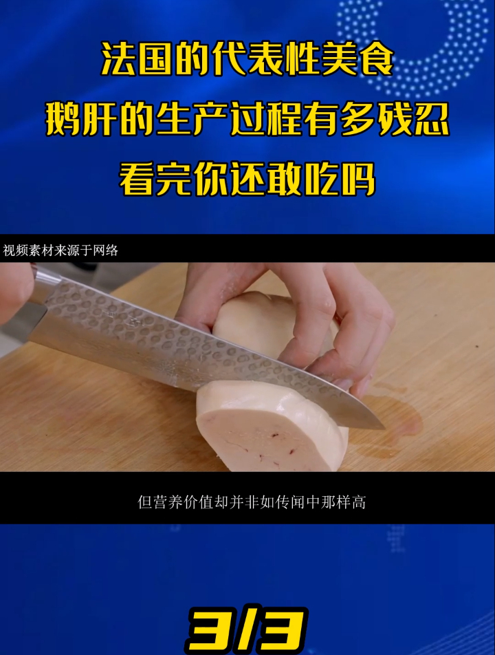 法国的代表性美食,鹅肝的生产过程有多残忍?看完你还敢吃吗?