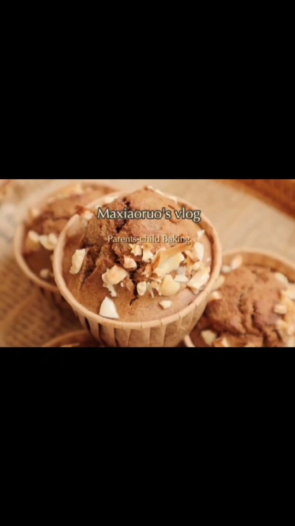 亲子烘焙低卡花生酱玛芬0油糖0面粉