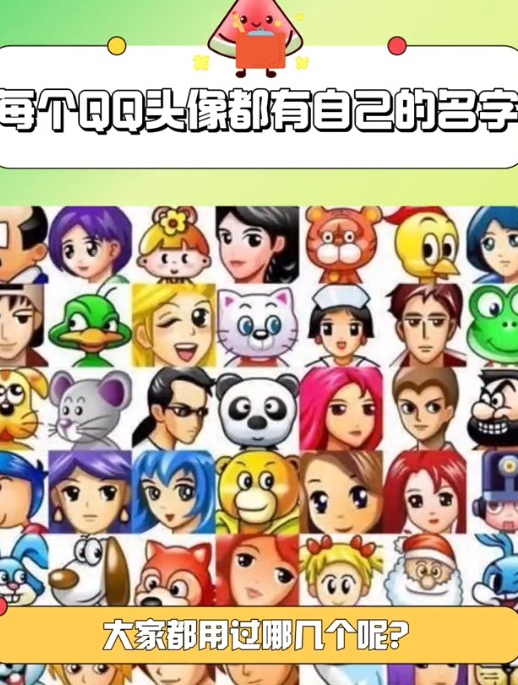 原来每个QQ头像都有自己的名字～你用过的头像都叫什么呢?