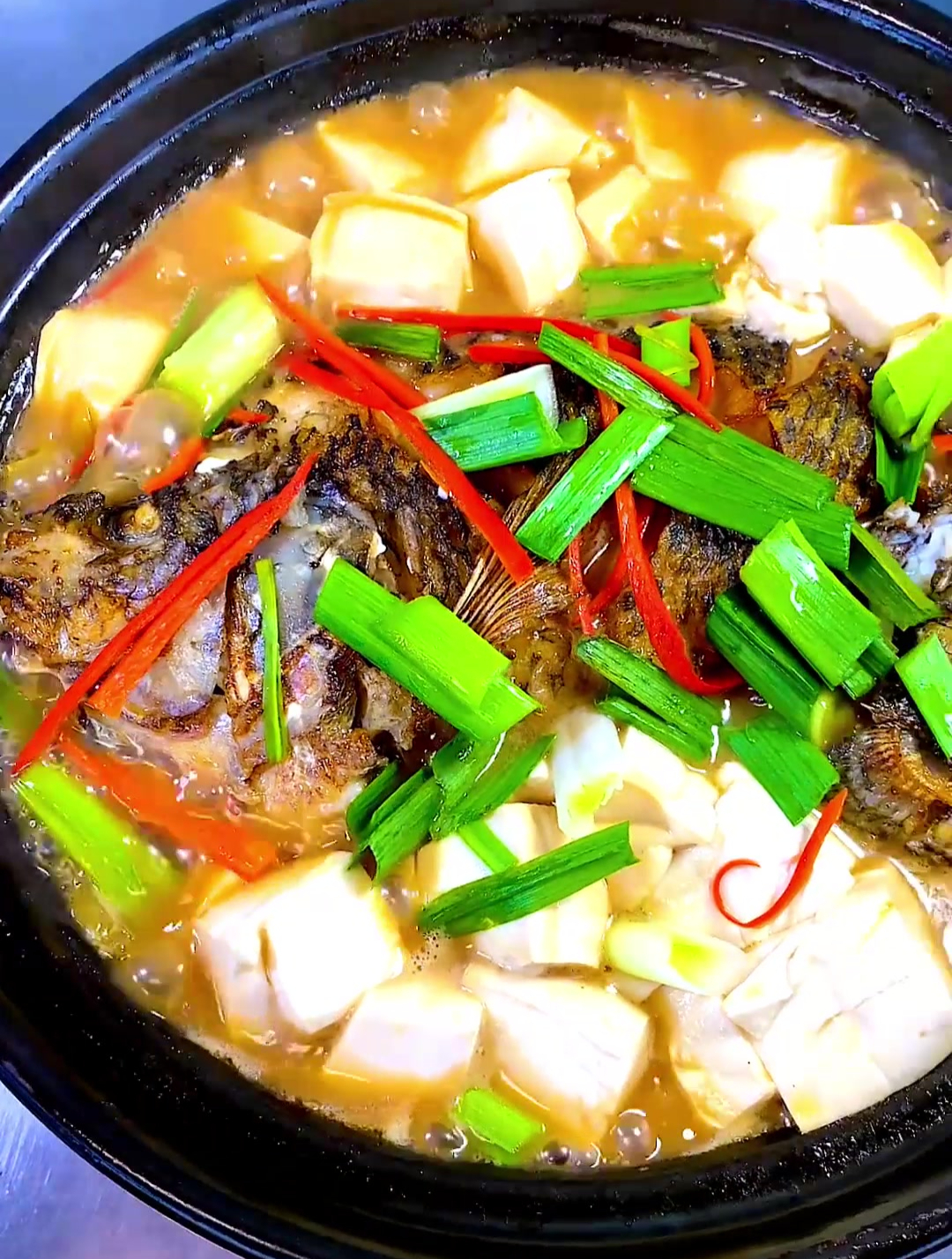 下饭菜,罗非鱼酸菜豆腐煲