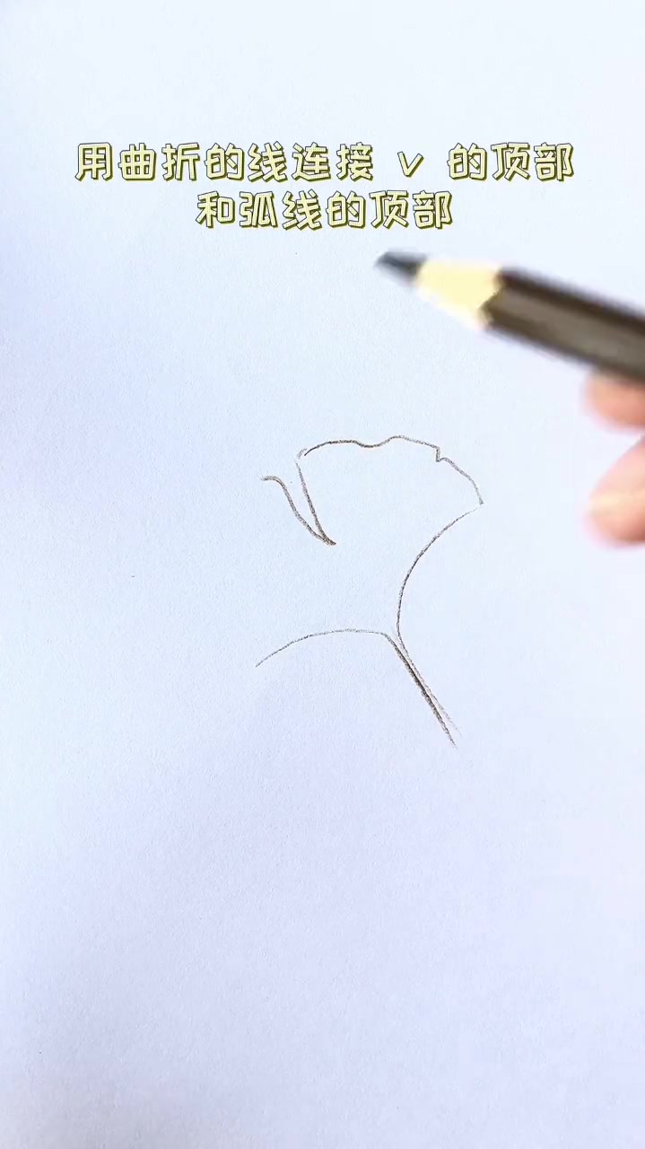 彩铅,简单唯美的银杏来咯