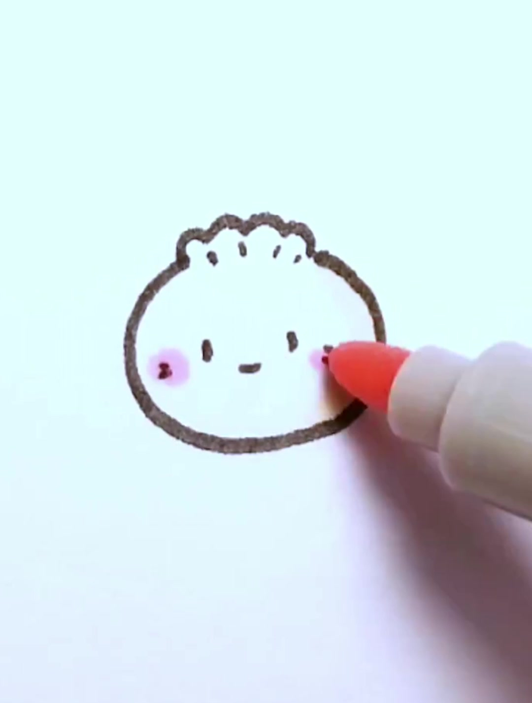 可爱小包子画起来,看的我都想一口吃掉它!