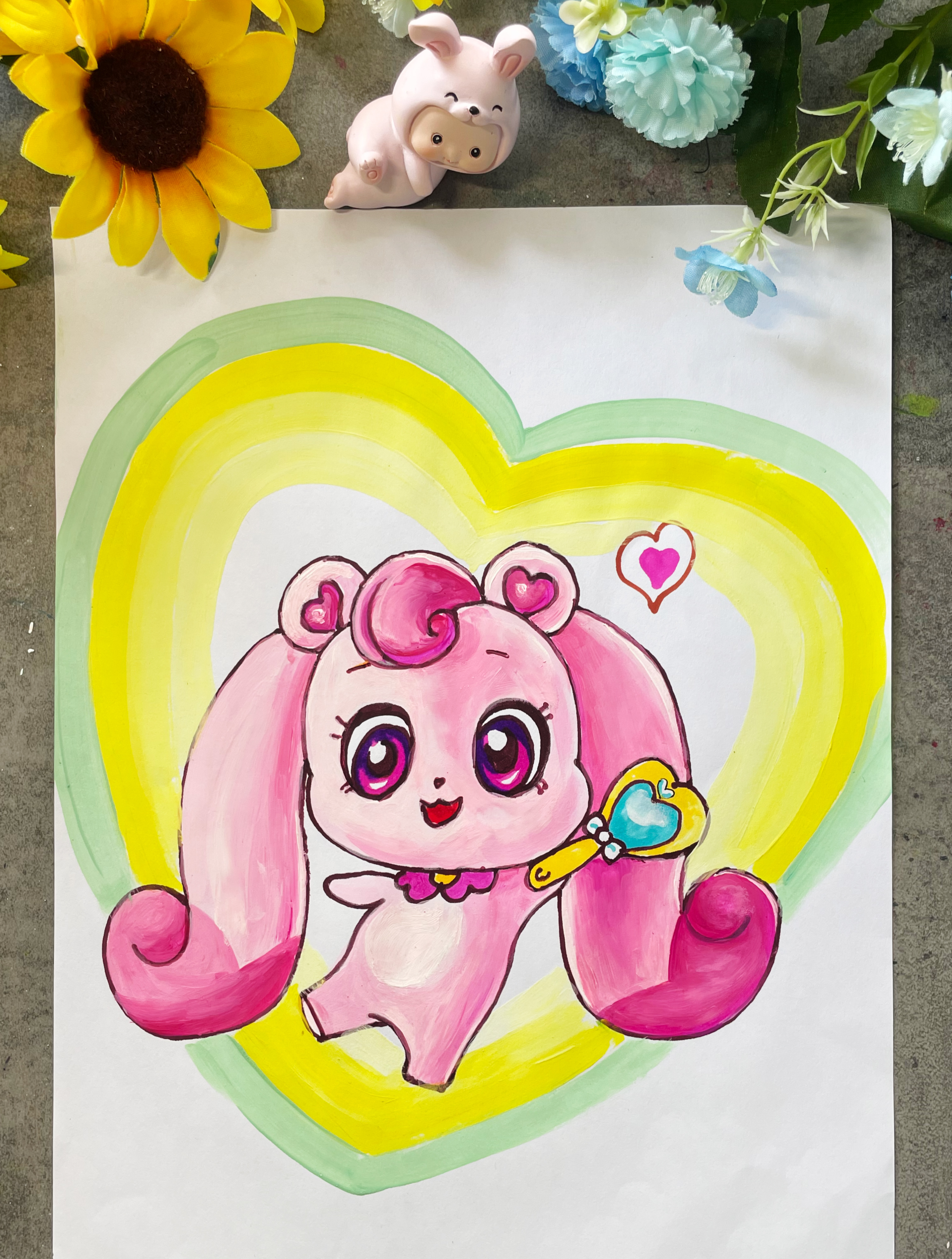 超可爱爱心萌可简笔画来咯,喜欢你就点个心吧