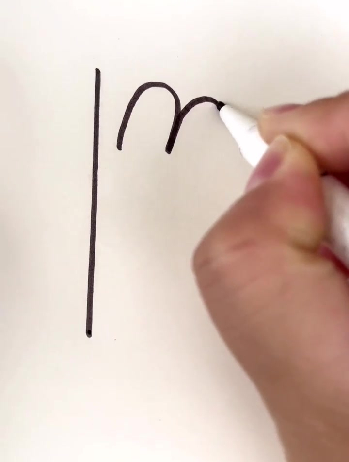 数字1和3画可爱的小兔子 跟我组队学起来吧