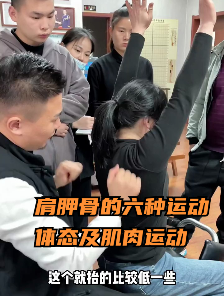 肩胛骨的六种运动体态及肌肉运动