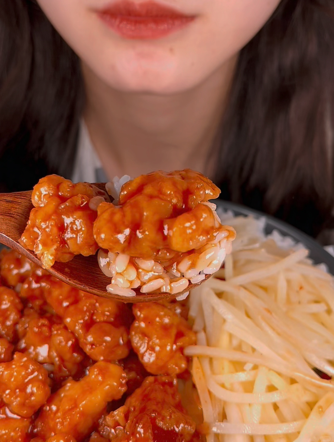 糖醋里脊盖浇饭,家常菜也好香!