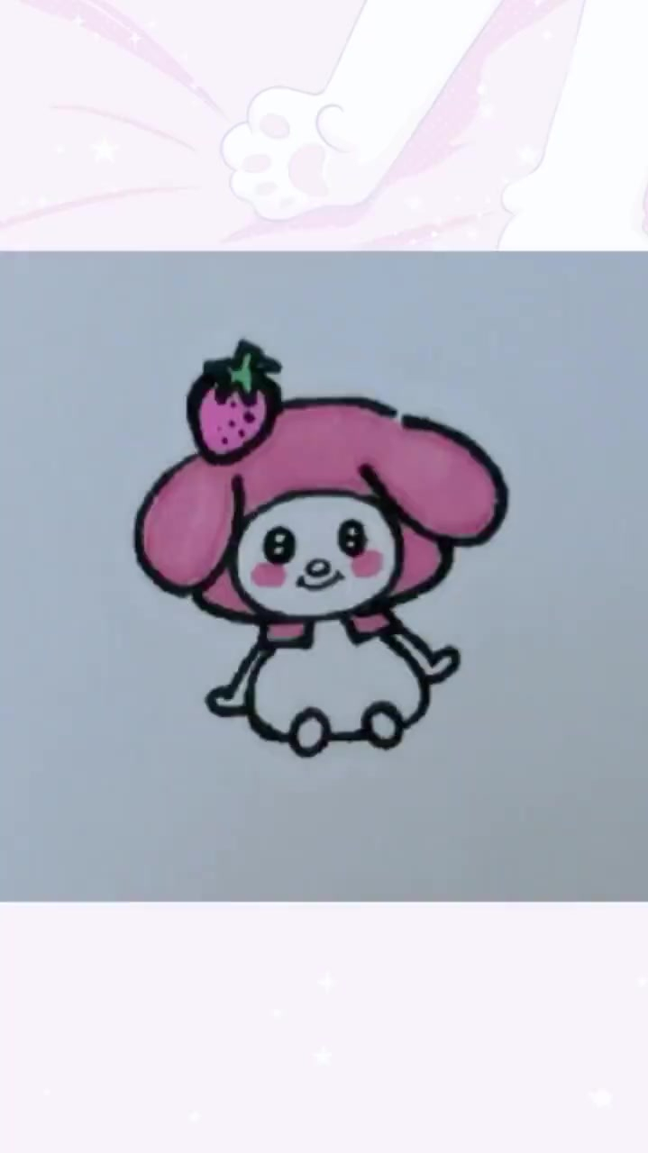 手账简笔画可爱库洛米