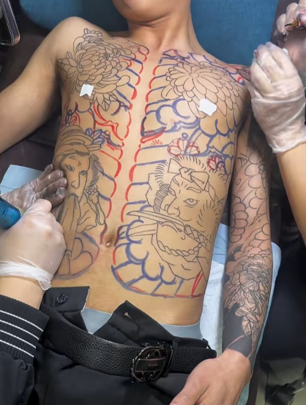 刺青纹身,老传统纹身!